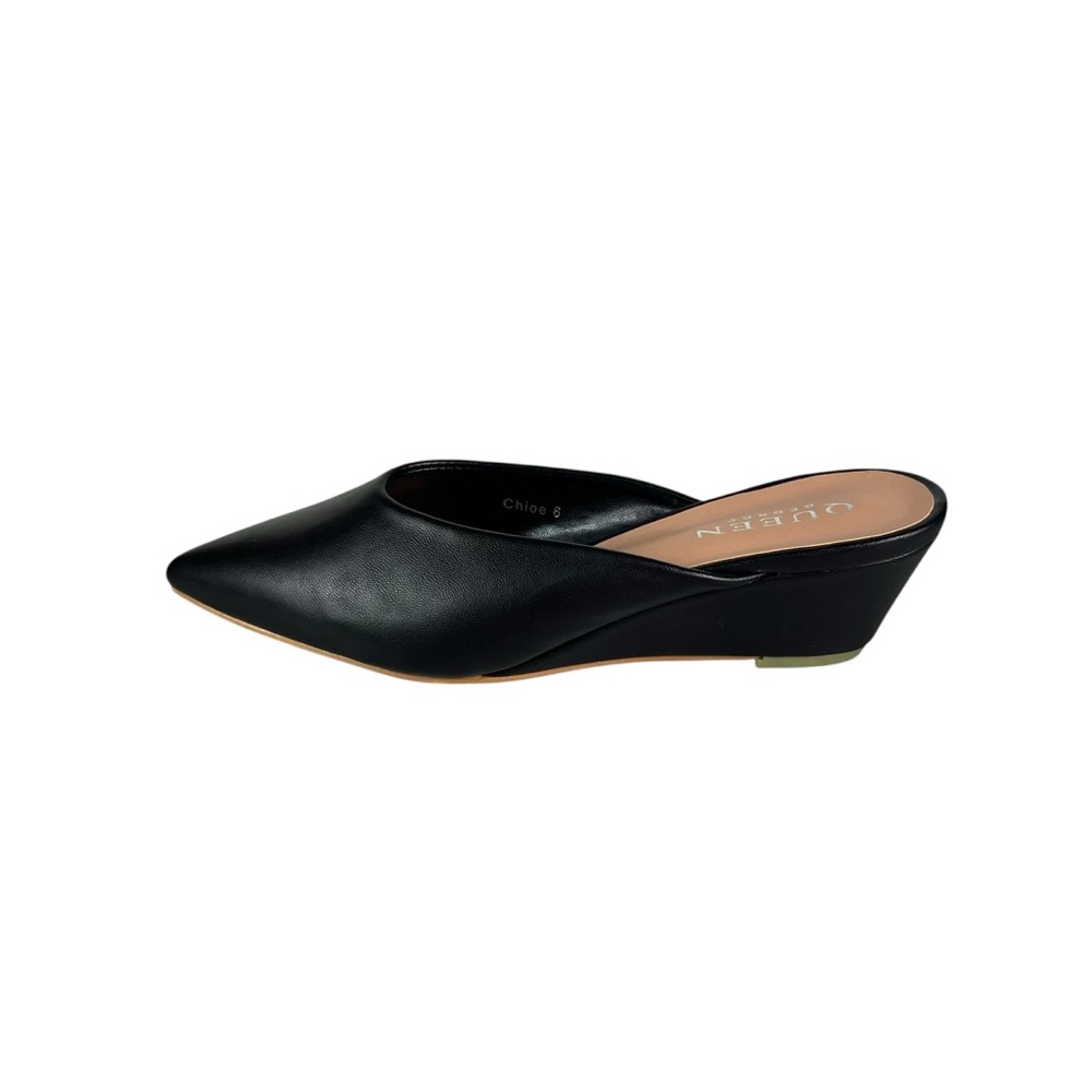 NWOT QUEEN GEORGE CHLOE Slide Wedge Mules